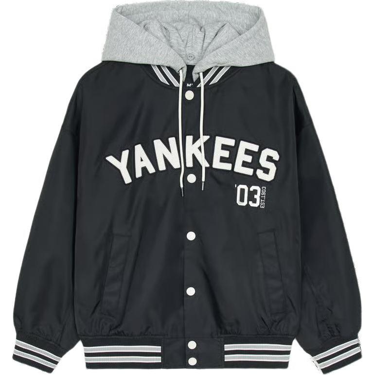 MLB New York Yankees Unisex Black Long Sleeve Casual Stylish Jacket. 3AJPV0451-50BKS
