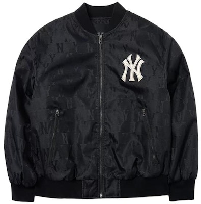 MLB New York Yankees Unisex Black Loose-Fit Jacket Cotton Coat. 3AJP25016-1 Buy MLB New York Yankees Unisex Black Loose-Fit Jacket Cotton Coat. 3AJP25016-1