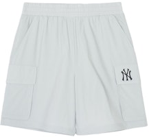 MLB New York Yankees Unisex Casual Soft Shorts Light Grey 3ASMB0443-50GRL MLB New York Yankees Unisex Casual Soft Shorts Light Grey 3ASMB0443-50GRL
