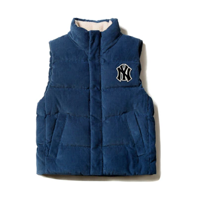 MLB New York Yankees Unisex Corduroy Vest Blue 31DVC1061-50U
