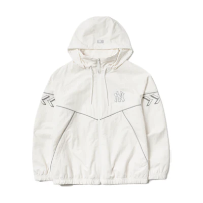 MLB New York Yankees Unisex Ivory White Zip-Up Hoodie Jacket. 3AWJS0114-50IVS