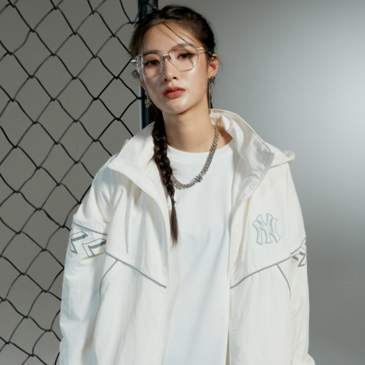 MLB New York Yankees Unisex Ivory White Zip-Up Hoodie Jacket. 3AWJS0114-50IVS 圖 5