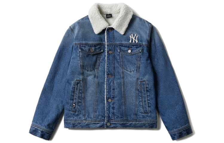 MLB New York Yankees Unisex Light Blue Denim Jacket 31JPN1041-50U