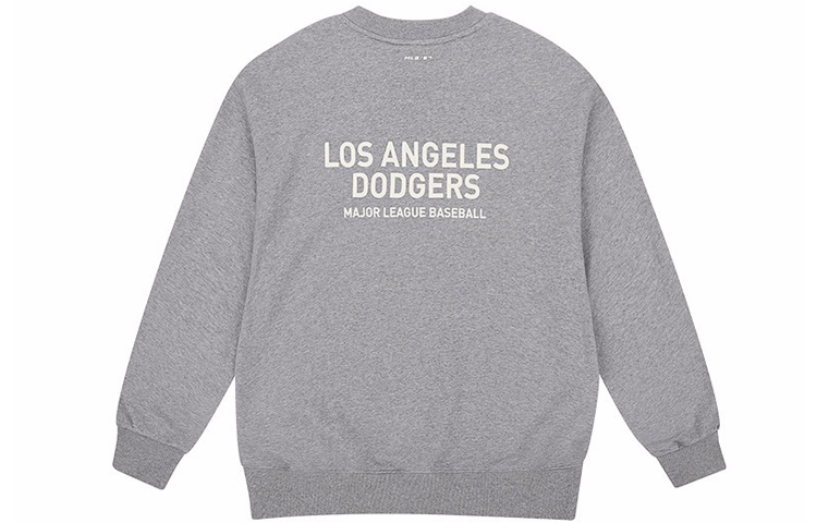 MLB New York Yankees Unisex Logo Crewneck Sweatshirt Grey Long-Sleeve Relaxed Fit 31MT21941-07M