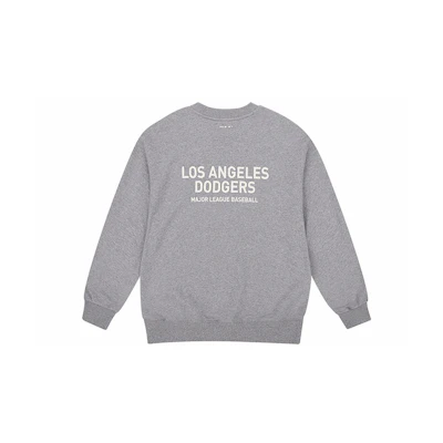 MLB New York Yankees Unisex Logo Crewneck Sweatshirt Grey Long-Sleeve Relaxed Fit 31MT21941-07M