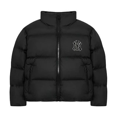 MLB New York Yankees Unisex Printed Puffer Jacket Black Long Sleeve. 3ADJM1026-50BKS