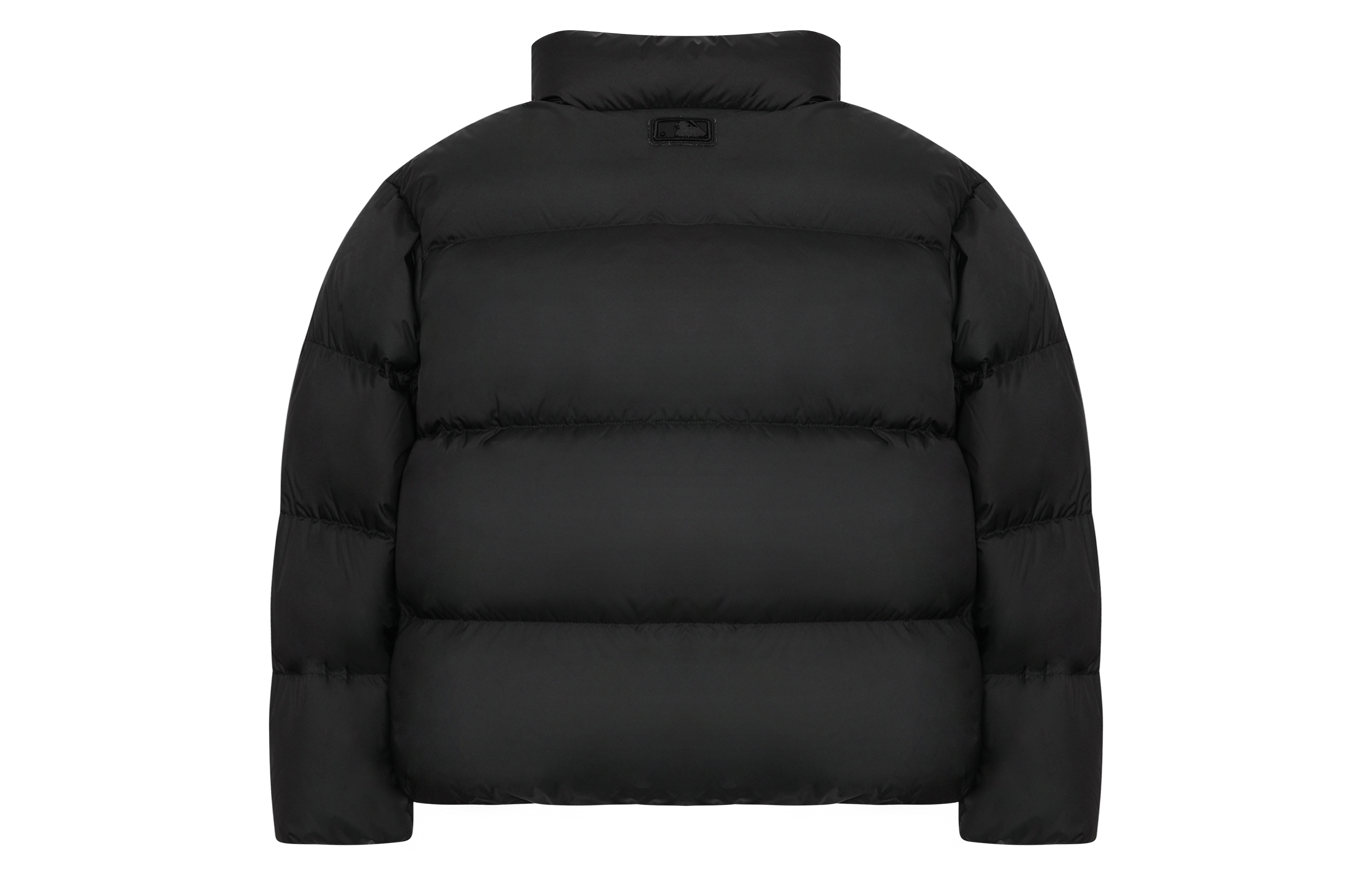 Lookbook MLB New York Yankees Unisex Printed Puffer Jacket Black Long Sleeve. 3ADJM1026-50BKS