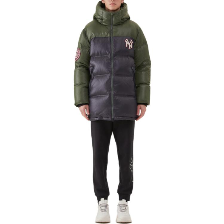 Shop MLB New York Yankees Jaket Hoodie Panjang Unisex Dua Warna Gaya Kasual. 31DJS5961-50K