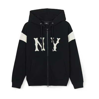 MLB New York Yankees Varsity Retro Colorblock Zip Hoodie Jacket Unisex Black 3ATRV0144-50BKS