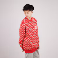 Purchase MLB 紐約洋基 復古花卉圓領衛衣 男女款 紅色 31MTM2041-50R