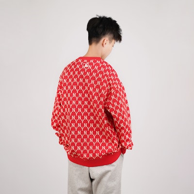 MLB 紐約洋基 復古花卉圓領衛衣 男女款 紅色 31MTM2041-50R Details for MLB 紐約洋基 復古花卉圓領衛衣 男女款 紅色 31MTM2041-50R