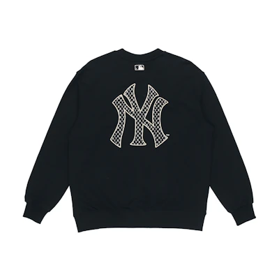 MLB New York Yankees Vintage Logo Crewneck Sweatshirt Unisex Black 3AMTM0114-50BKS