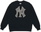 Order MLB 紐約洋基復古標誌黑色圓領衛衣 男女款 3AMTM0114-50BKS