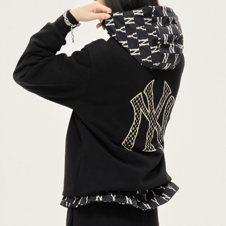 Details for MLB 紐約洋基復古標誌黑色圓領衛衣 男女款 3AMTM0114-50BKS