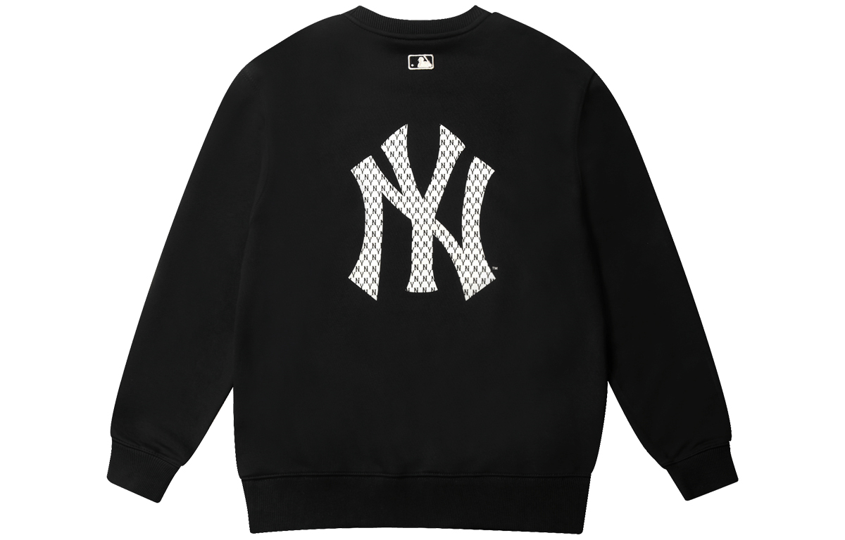 MLB New York Yankees Vintage Logo Embroidered Unisex Black Long Sleeve Sweatshirt 31MTM1041-50L 圖 2