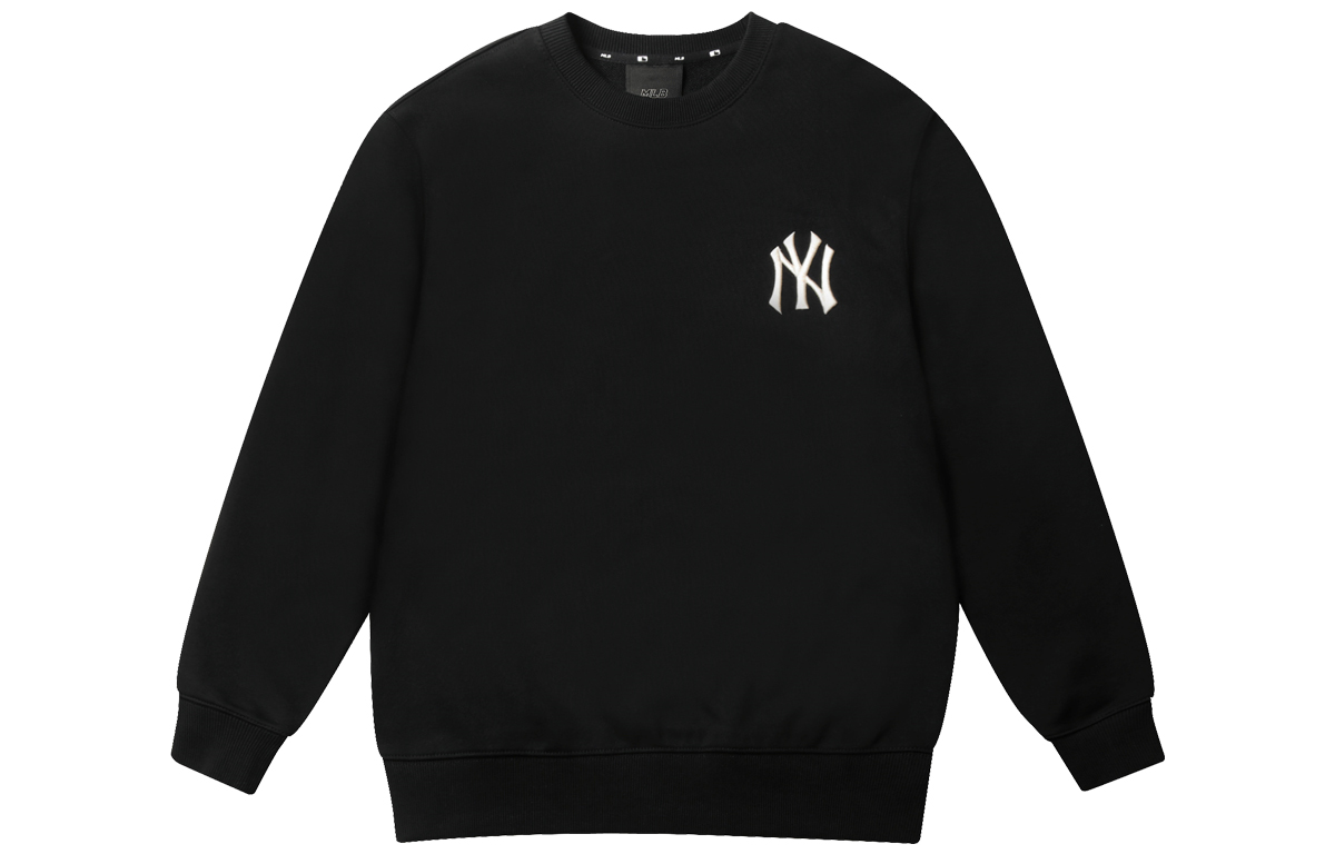 MLB New York Yankees Vintage Logo Embroidered Unisex Black Long Sleeve Sweatshirt 31MTM1041-50L 圖 3