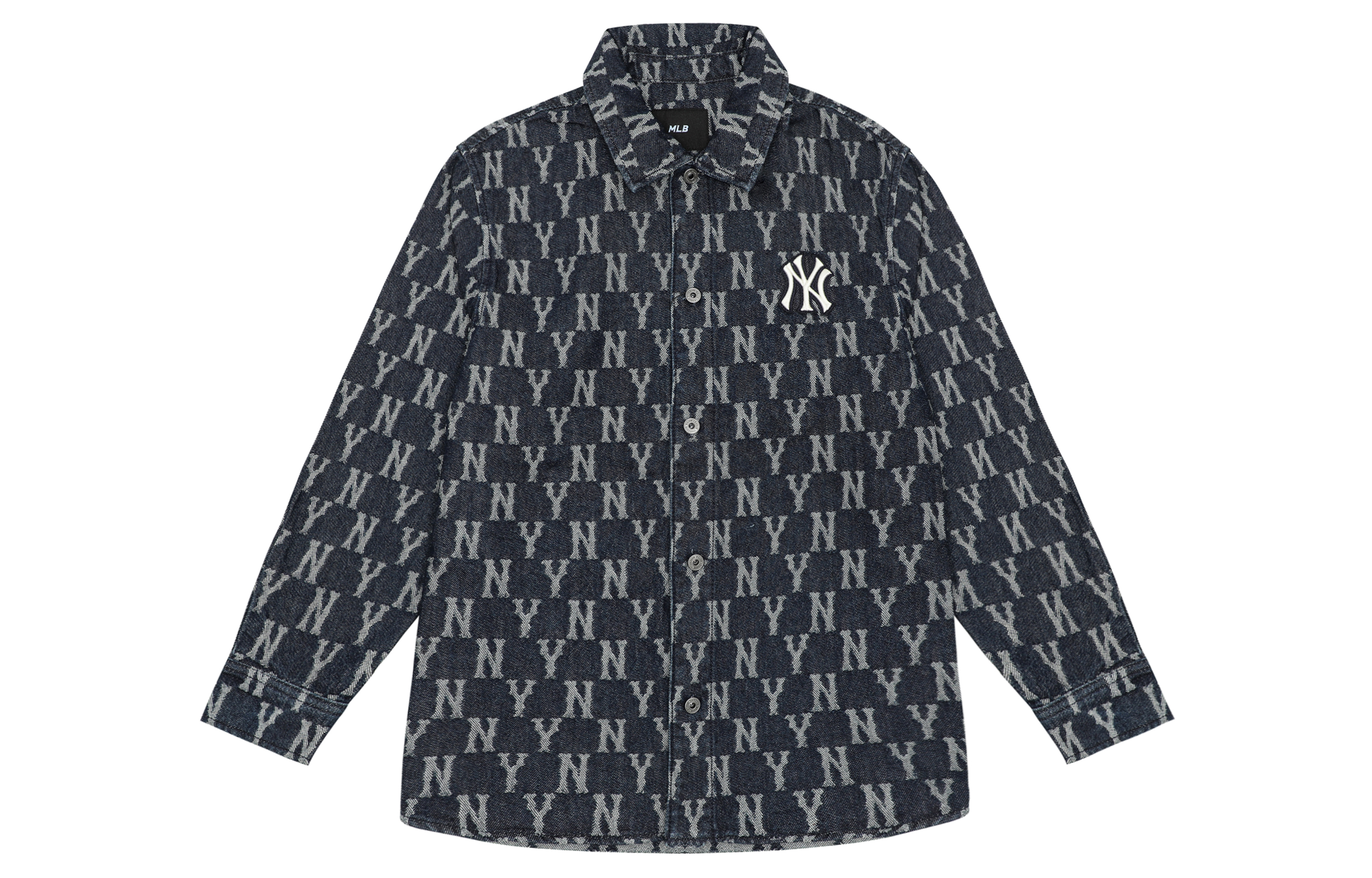 MLB New York Yankees Vintage Logo Navy Long-Sleeve Shirt Unisex Retro Style 3AWSN4014-50BLD