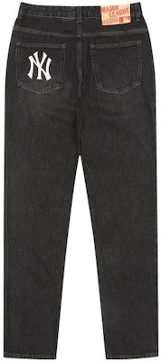 MLB New York Yankees Vintage Logo Relaxed Straight Jeans Black Fashionable 31DPM1041-50L Buy MLB New York Yankees Vintage Logo Relaxed Straight Jeans Black Fashionable 31DPM1041-50L