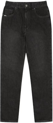 MLB New York Yankees Vintage Logo Relaxed Straight Jeans Black Fashionable 31DPM1041-50L Lookbook MLB New York Yankees Vintage Logo Relaxed Straight Jeans Black Fashionable 31DPM1041-50L