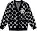 Buy MLB New York Yankees Vintage Monogram V-Neck Cardigan Sweater Black Unisex 31KTM1041-50L