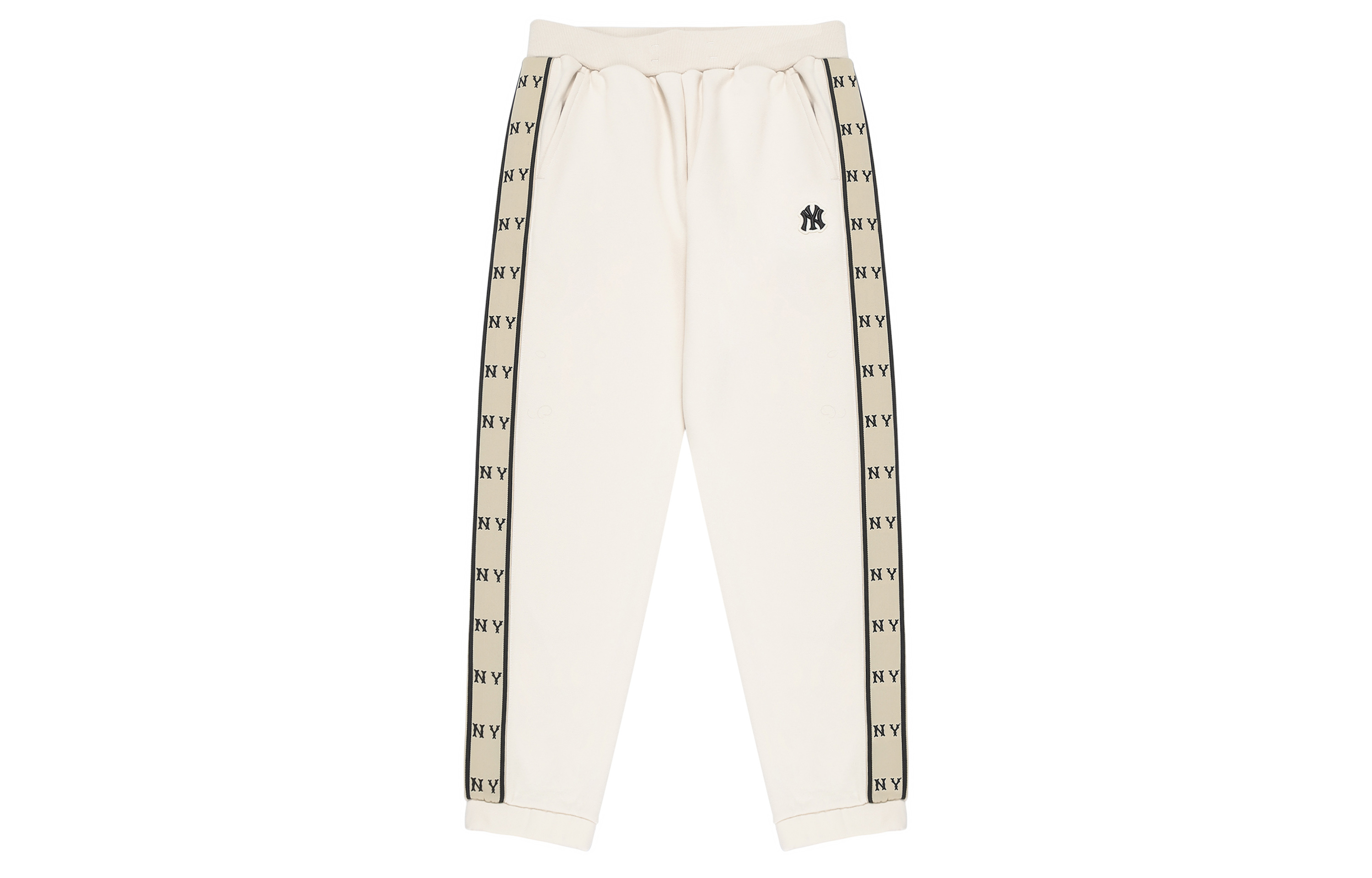 Order MLB紐約洋基復古徽標米色慢跑褲 男女款。 3APTM0326-50CRS