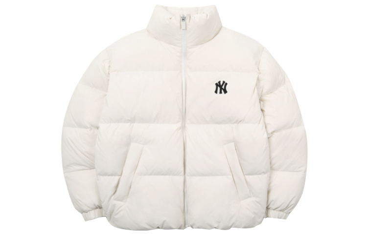 Order Chaqueta Corta Puffer Blanca Unisex MLB New York Yankees Invierno. 31DJ03061-50I