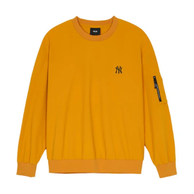 MLB New York Yankees Yellow Woven Sports Comfort Long-Sleeve Sweatshirt Unisex 3AMTB1044-50MSS