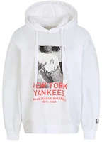 MLB NY Basic Logo Hoodie White Unisex Long Sleeve Sportswear 31HDE2011-50W MLB NY Basic Logo Hoodie White Unisex Long Sleeve Sportswear 31HDE2011-50W