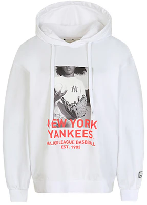 MLB纽约基础款标志连帽衫 白色男女同款长袖运动服 31HDE2011-50W Buy MLB纽约基础款标志连帽衫 白色男女同款长袖运动服 31HDE2011-50W