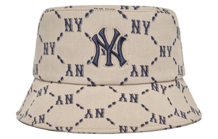 MLB NY Full Logo Print Bucket Hat Gift Bag - Unisex Couples Style. 3AHTM032N-50BGS