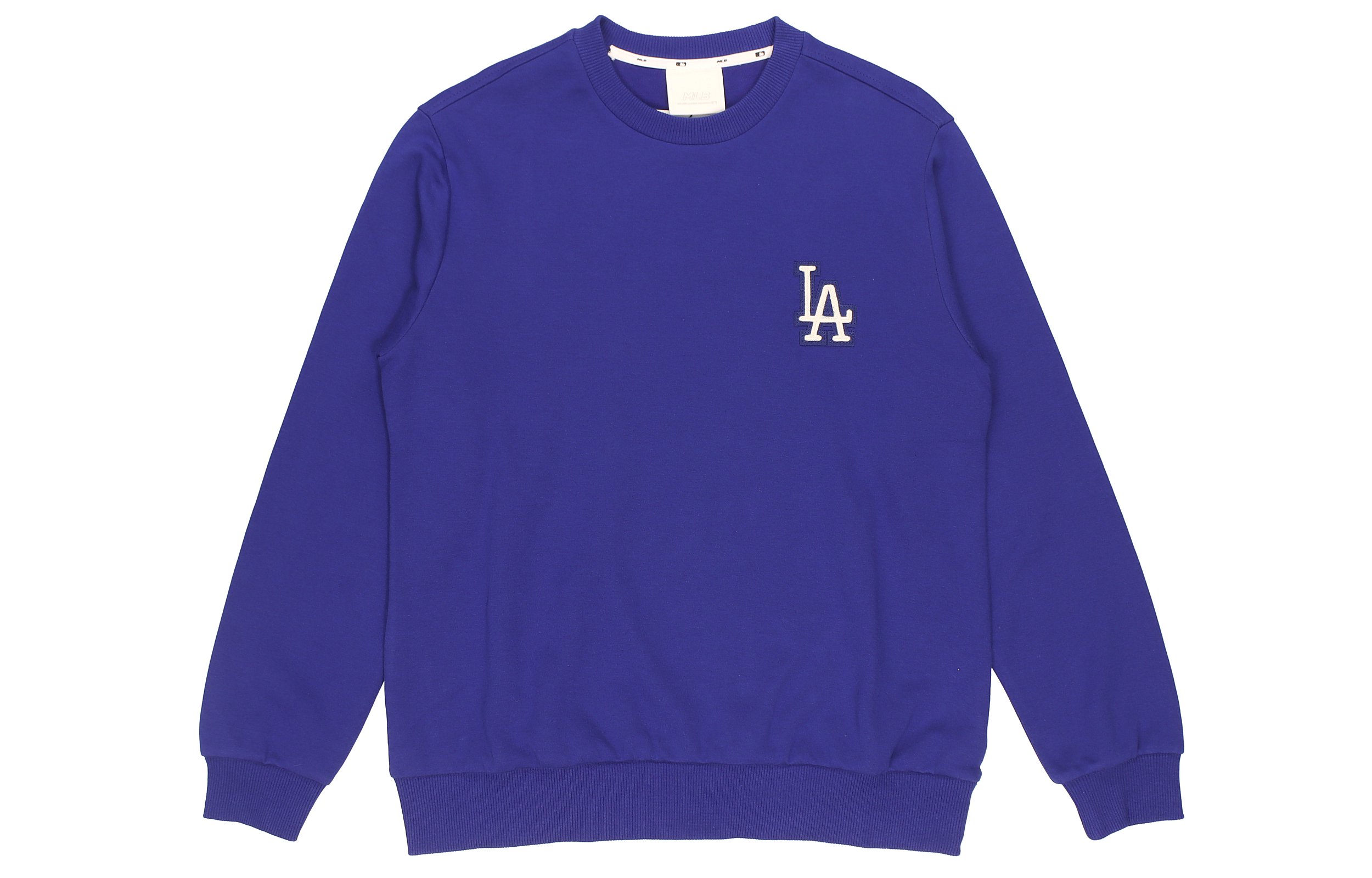 MLB NY/LA Loose Fit Logo Patch Crewneck Sweatshirt Unisex - Blue 31MT01941-07U