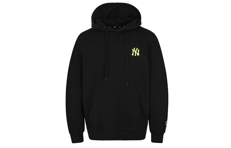 MLB NY Oversized Logo Print Hoodie Black Unisex - Perfect Gift Choice 31HD01011-50L