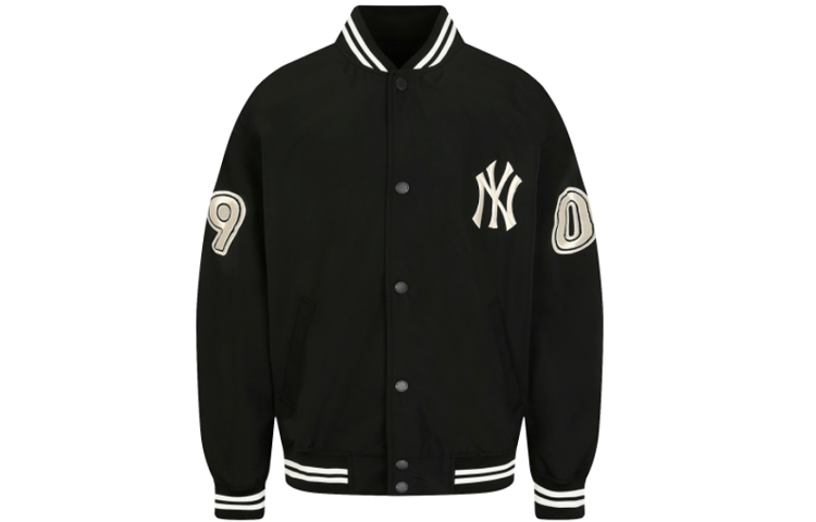 MLB NY Oversized Sports Fashion Jacket Unisex Black 31JP06011-50L