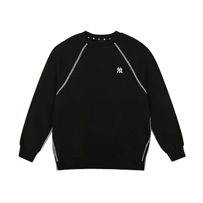 MLB NY Side-Slit Long Sleeve Casual Sweatshirt Unisex Black 31MTW3011-50L