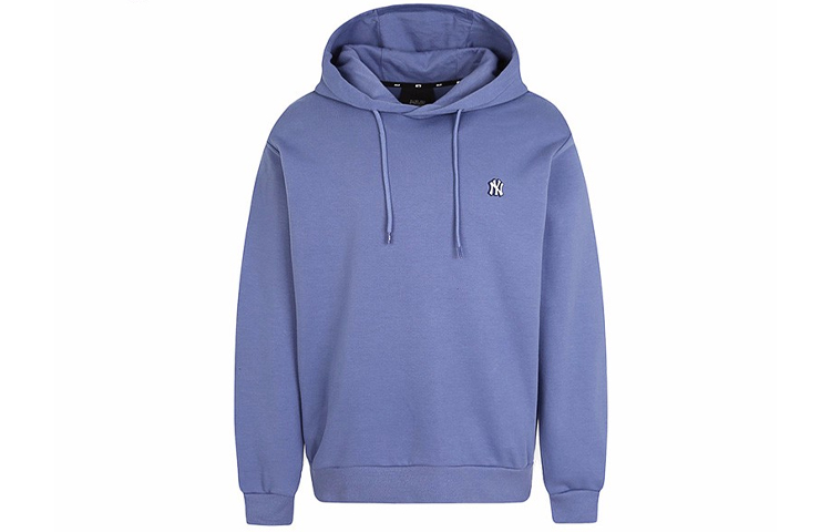 MLB NY Unisex Long Sleeve Relaxed Fit Blue Sweatshirt with Logo Patch 31HD02941-50U