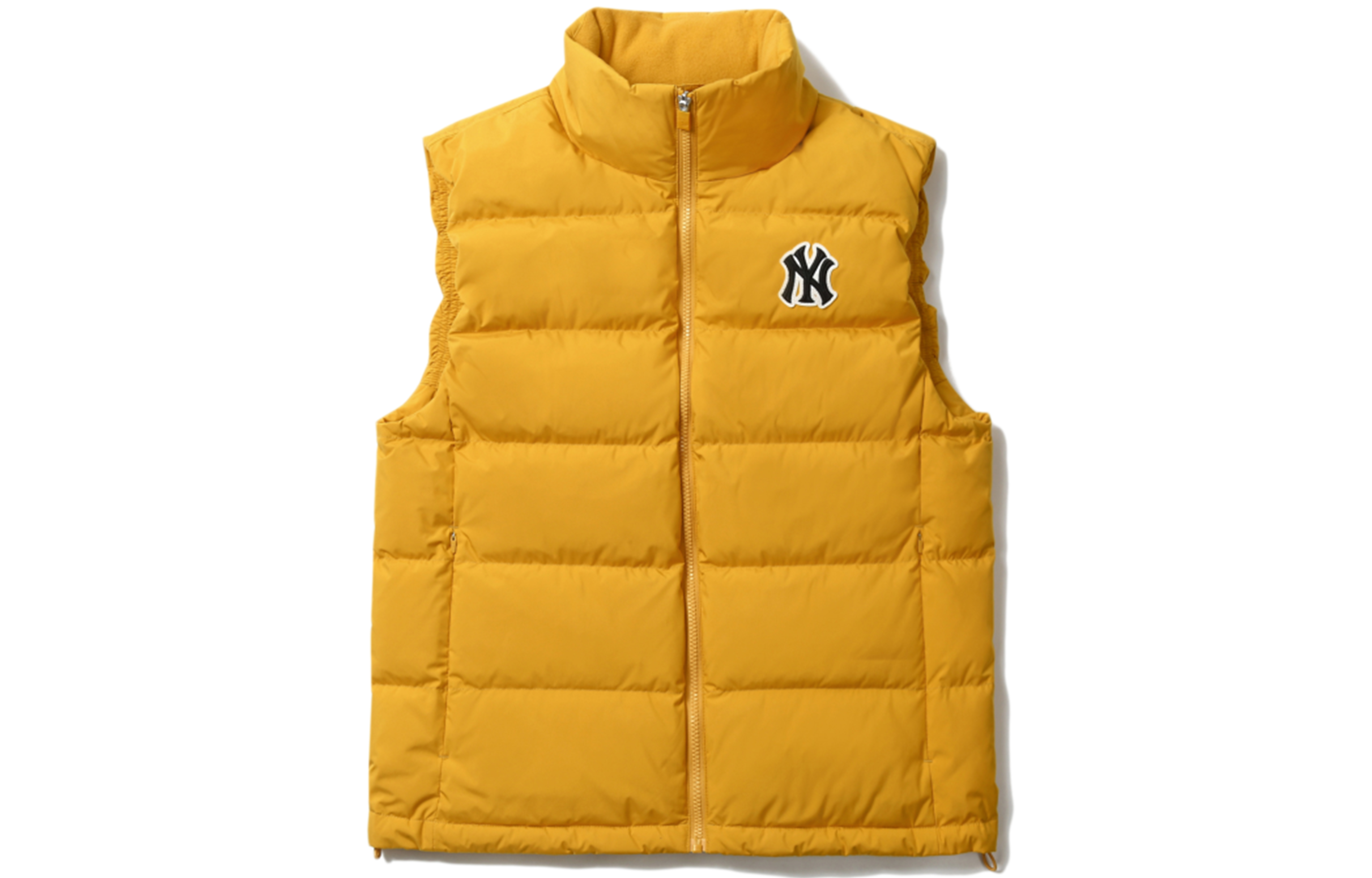 MLB NY Unisex Mustard Yellow Puffer Vest with Down Filling 31DV01061