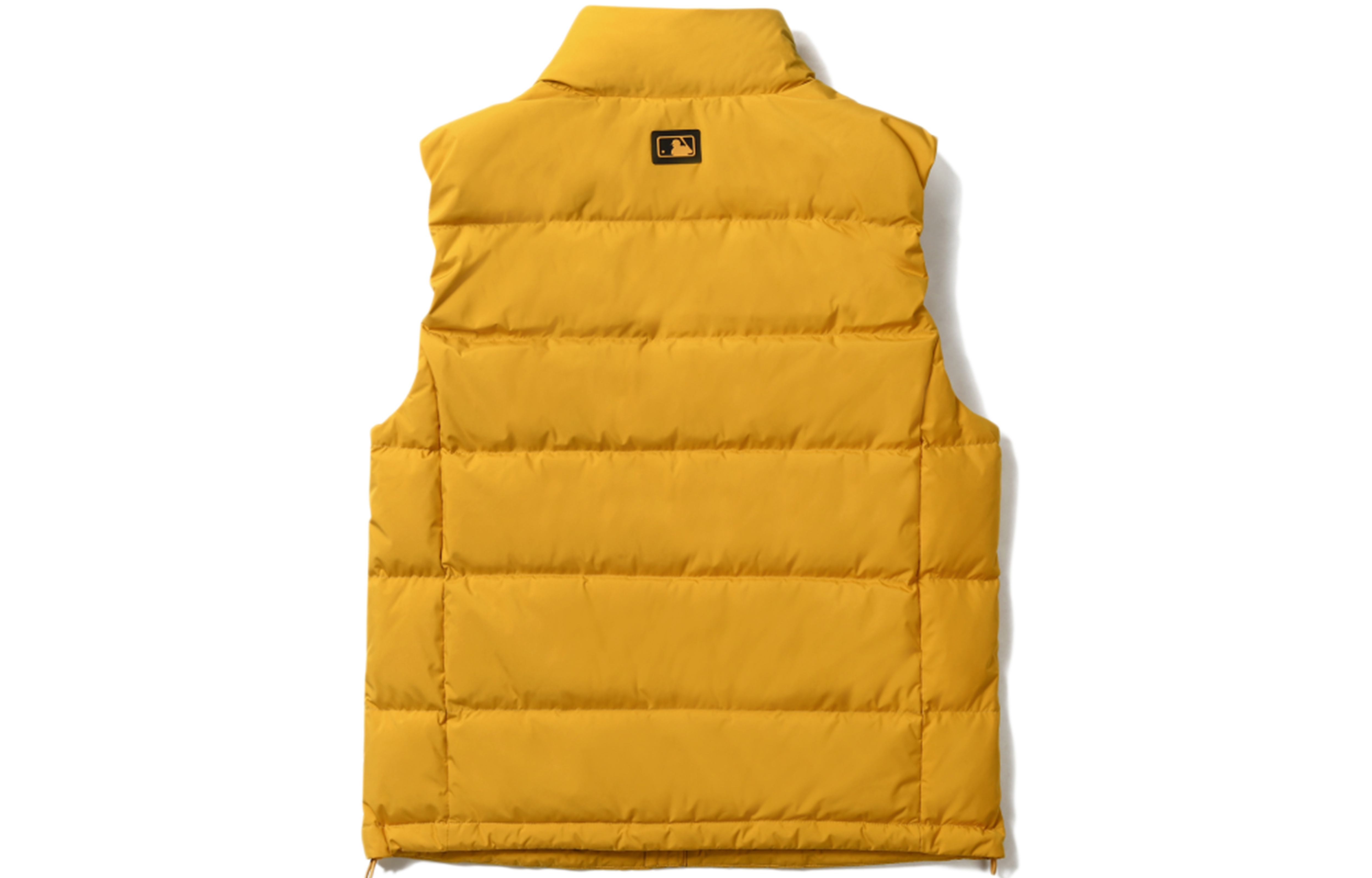 Lookbook MLB NY Unisex Rompi Mustard Kuning Puffer dengan Isi Bulu. 31DV01061