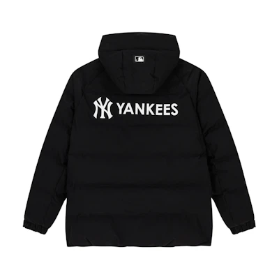 MLB NY Yankees Black Short Puffer Jacket Unisex - Windproof & Warm. 3ADJB2036-50BKS
