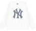 Buy MLB NY 洋基隊 FW22 白色印花圓領衛衣 男女款. 3AMTM0124-50IVS