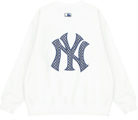 MLB NY 洋基隊 FW22 白色印花圓領衛衣 男女款. 3AMTM0124-50IVS Order MLB NY 洋基隊 FW22 白色印花圓領衛衣 男女款. 3AMTM0124-50IVS