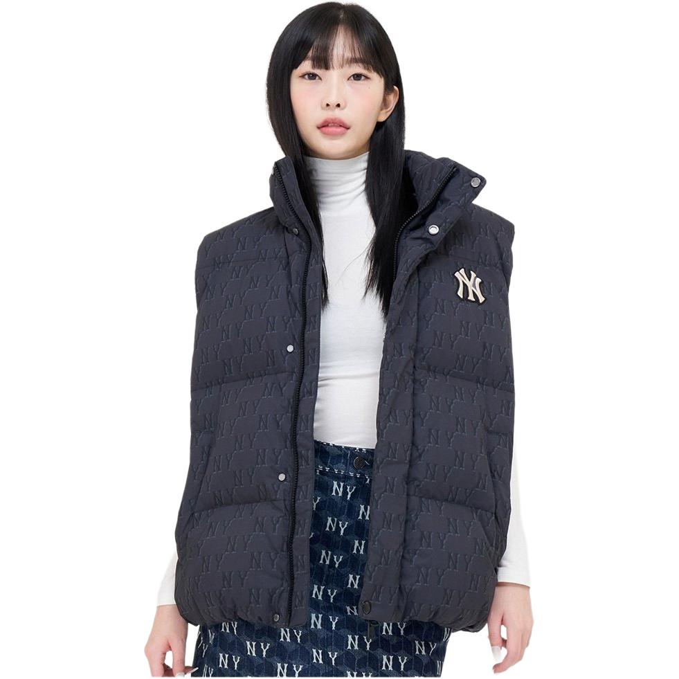 Purchase MLB NY Yankees FW23 Monogram Rompi Puffer Unisex Hitam 3ADVM0136-50BKS