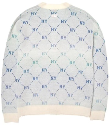 MLB NY Yankees Gradation Monogram Logo Knit Sweater Cream Unisex. 3AKCM0244-50CRS Lookbook MLB NY Yankees Gradation Monogram Logo Knit Sweater Cream Unisex. 3AKCM0244-50CRS