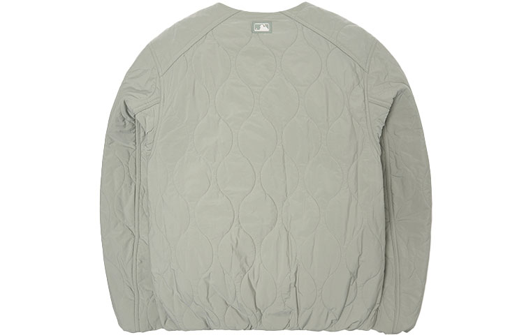 MLB NY Yankees Letter Embroidery Quilted Winter Jacket Unisex Light Green. 3APDL0216-50KAL 圖 3