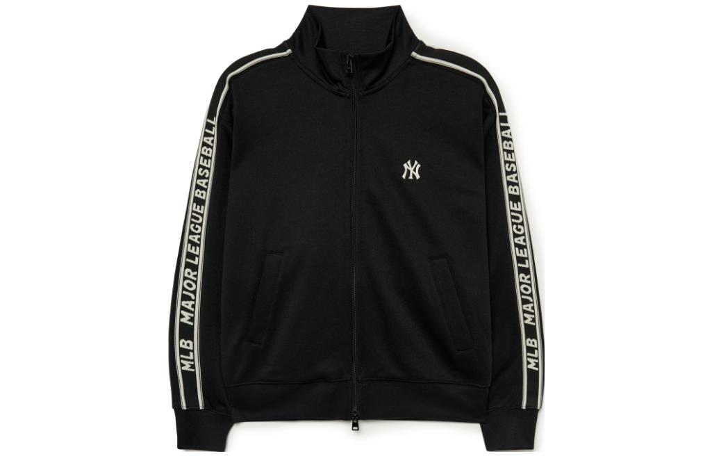 MLB NY Yankees Letter Relaxed Fit Bomber Jacket Unisex Black 3ATRB0434-50BKS