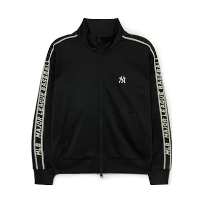 MLB NY Yankees Letter Relaxed Fit Bomber Jacket Unisex Black 3ATRB0434-50BKS