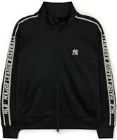 Order MLB 紐約洋基隊字母寬鬆版飛行員外套 男女通用 黑色 3ATRB0434-50BKS