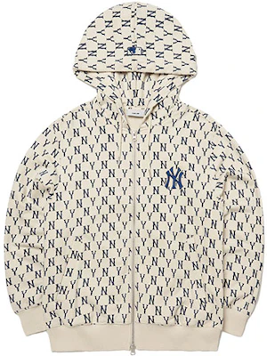 MLB NY Yankees Logo Print Hoodie Cream Unisex Long Sleeve Full-Zip Sweatshirt 3ATRM0121-50CRS Buy MLB NY Yankees Logo Print Hoodie Cream Unisex Long Sleeve Full-Zip Sweatshirt 3ATRM0121-50CRS