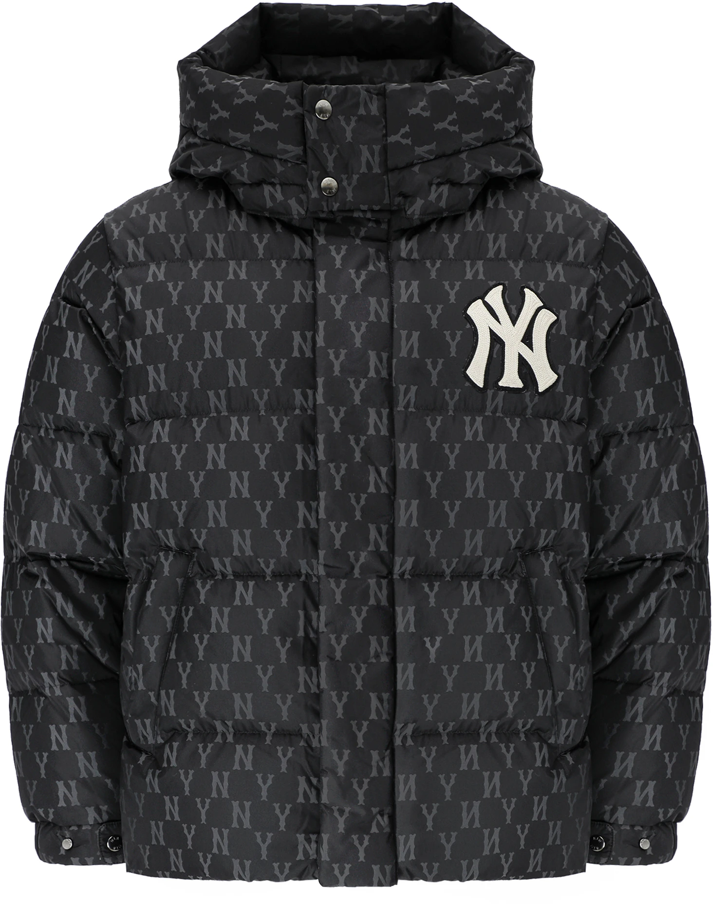 mlb-ny-yankees-monogram-hooded-down-jacket-black-unisex-short-puffer-coat-3-adjm-0426-50-bks