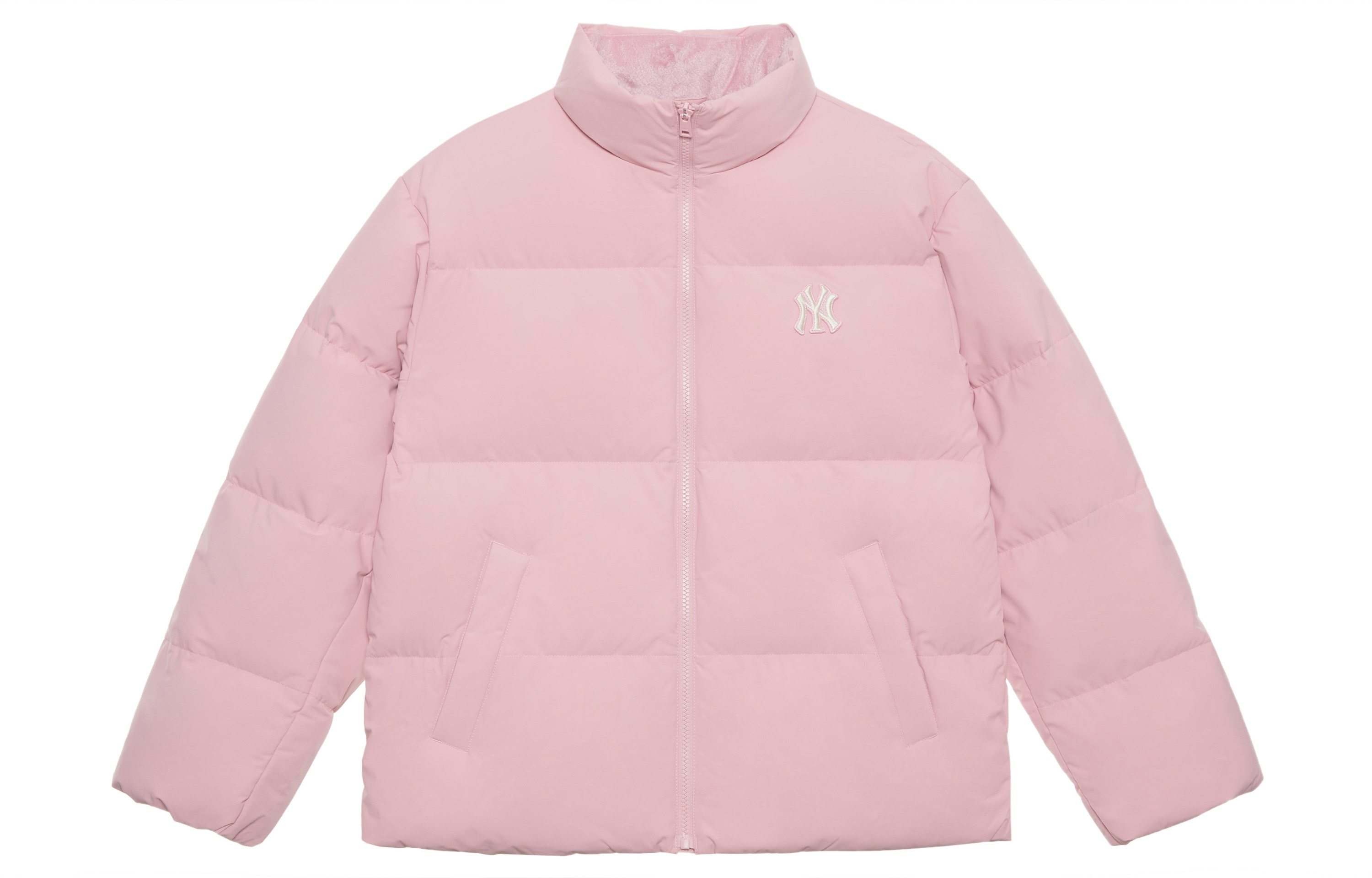 MLB NY Yankees Pink Lightweight Duck Down Short Jacket Unisex Casual FW24. 3ADJB1046-50PKM