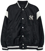 MLB Nylon Varsity New York Yankees Baseball Collar Jacket Unisex Black 3AJPV0331-50BKS MLB Nylon Varsity New York Yankees Baseball Collar Jacket Unisex Black 3AJPV0331-50BKS